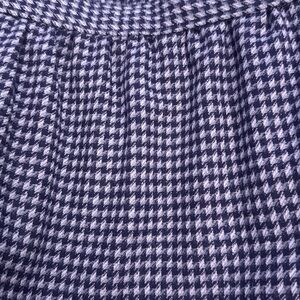 Pendleton Wool Purple Lavender Houndstooth Vintage Pocket Lined Button Up Skirt